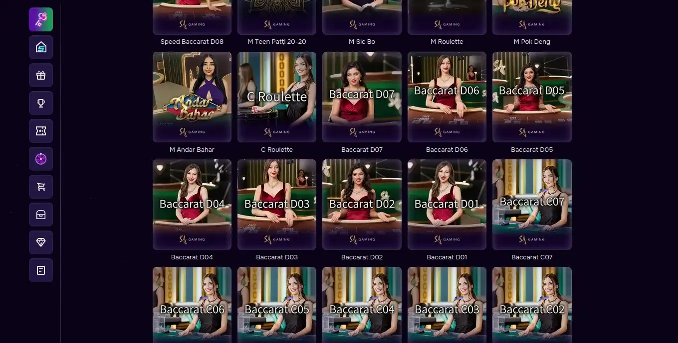 Интерфейс с депозитами в онлайн казино